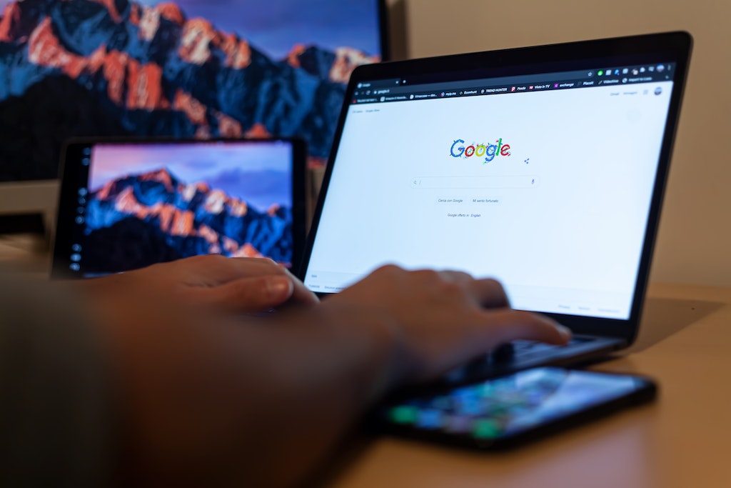 notebook usando o Google, criador do Bard