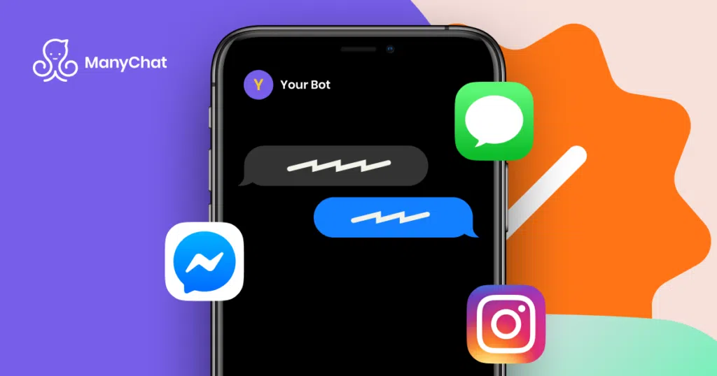 O Manychat pode ser integrado a diversas redes sociais, como Messenger, Instagram e WhatsApp