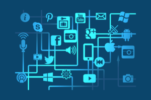 redes sociais vendas - imagem com ícones que representam as vendas em redes sociais